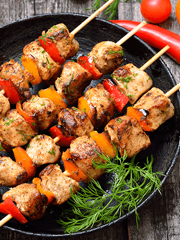 Brochetas de Pollo | Recetas Chilenas