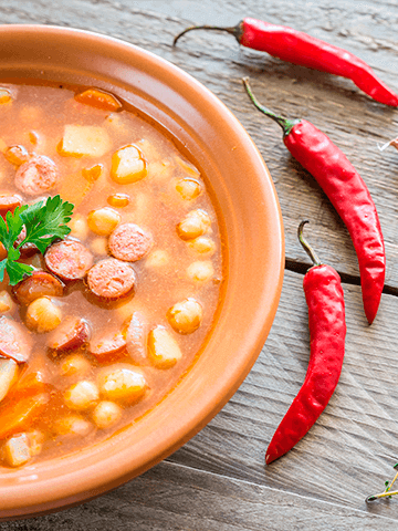 Garbanzos con Longaniza | Recetas Chilenas