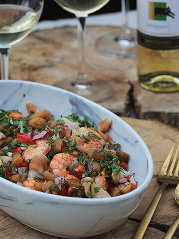 ENSALADA DE COCHAYUYO CON CAMARONES | Recetas Chilenas